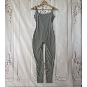 Skims Fits Everybody Square Neck Low Back Jumpsuit In Smoke Sz S NWT $98 Rare